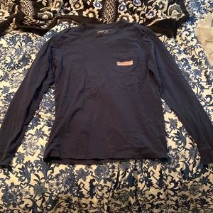 Men’s extra small Vineyard Vines Full Length Navy Blue Christmas Top